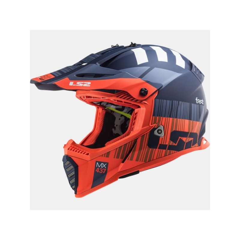 LS2 MX437 Fast Evo XCode orange