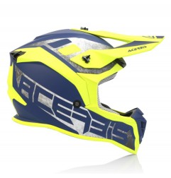 Acerbis casque cross Linear jaune bleu L