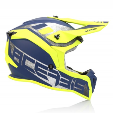 Acerbis casque cross Linear jaune bleu L